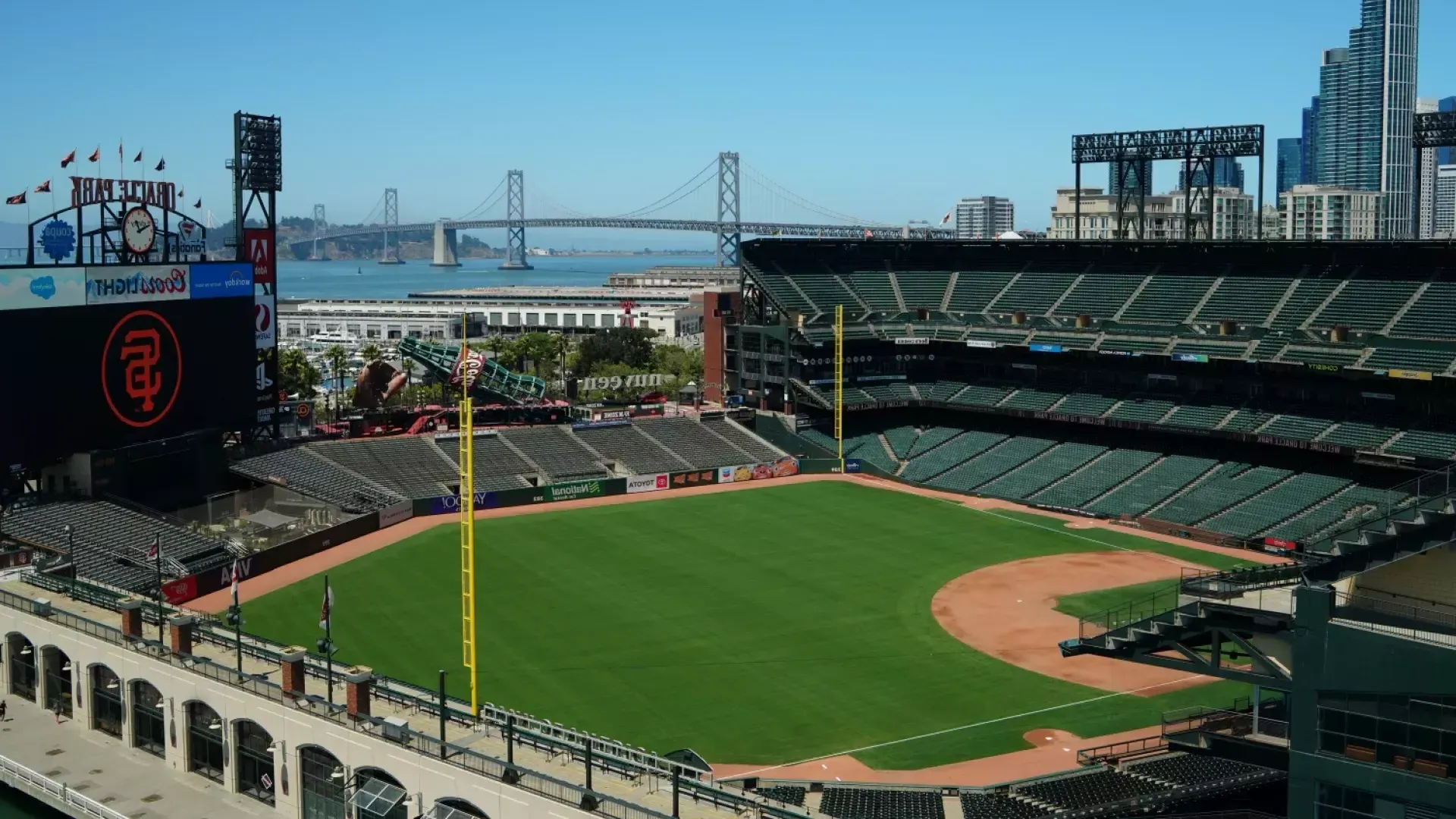 oracle park aerial view 